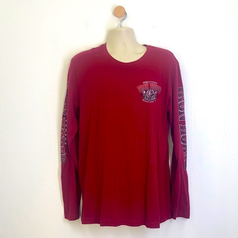 Next Level - Vintage Iron Horse Saloon Bike Week 2018 Long Sleeve Shirt Size L
